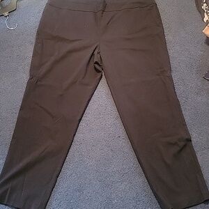 Avenue Black Pull On Dress Pants